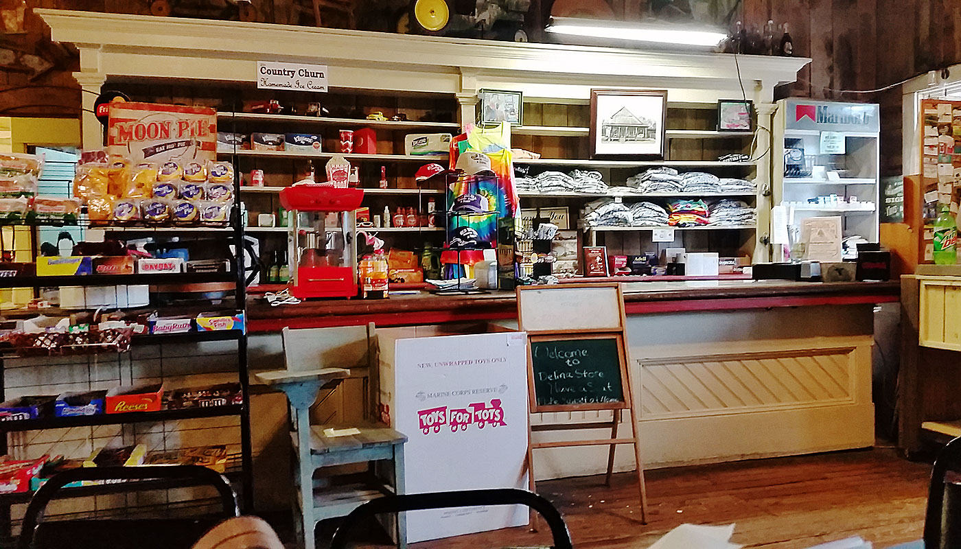 Old Delina Country Store Counter